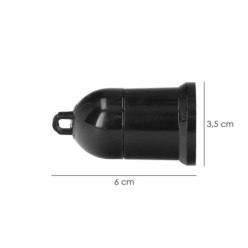 Portalamparas 4 Amperios Rosca E-27 Obra Negro,