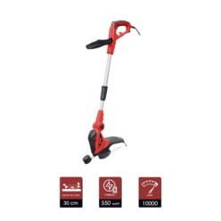 Recortabordes Electrico 550 Watt, 10,000 R,P,M, Anchura Corte Ø 30 cm, Hilo Ø 1,6 mm, x 6 Metros, Recorta Bordes, Cortabordes
