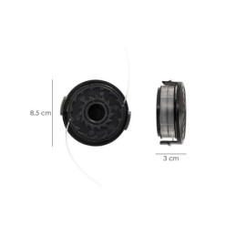 Cabezal Nylon Repuesto Recortabordes 550 Watt, (Codigo 08055210)