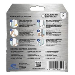 Burlete Elástico "E" 6 m, x 9 mm, Blanco