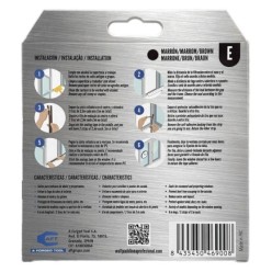 Burlete Elástico "E" 6 m, x 9 mm, Marrón