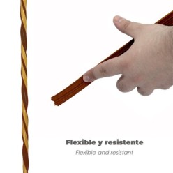 Burlete Elástico "E" 6 m, x 9 mm, Marrón