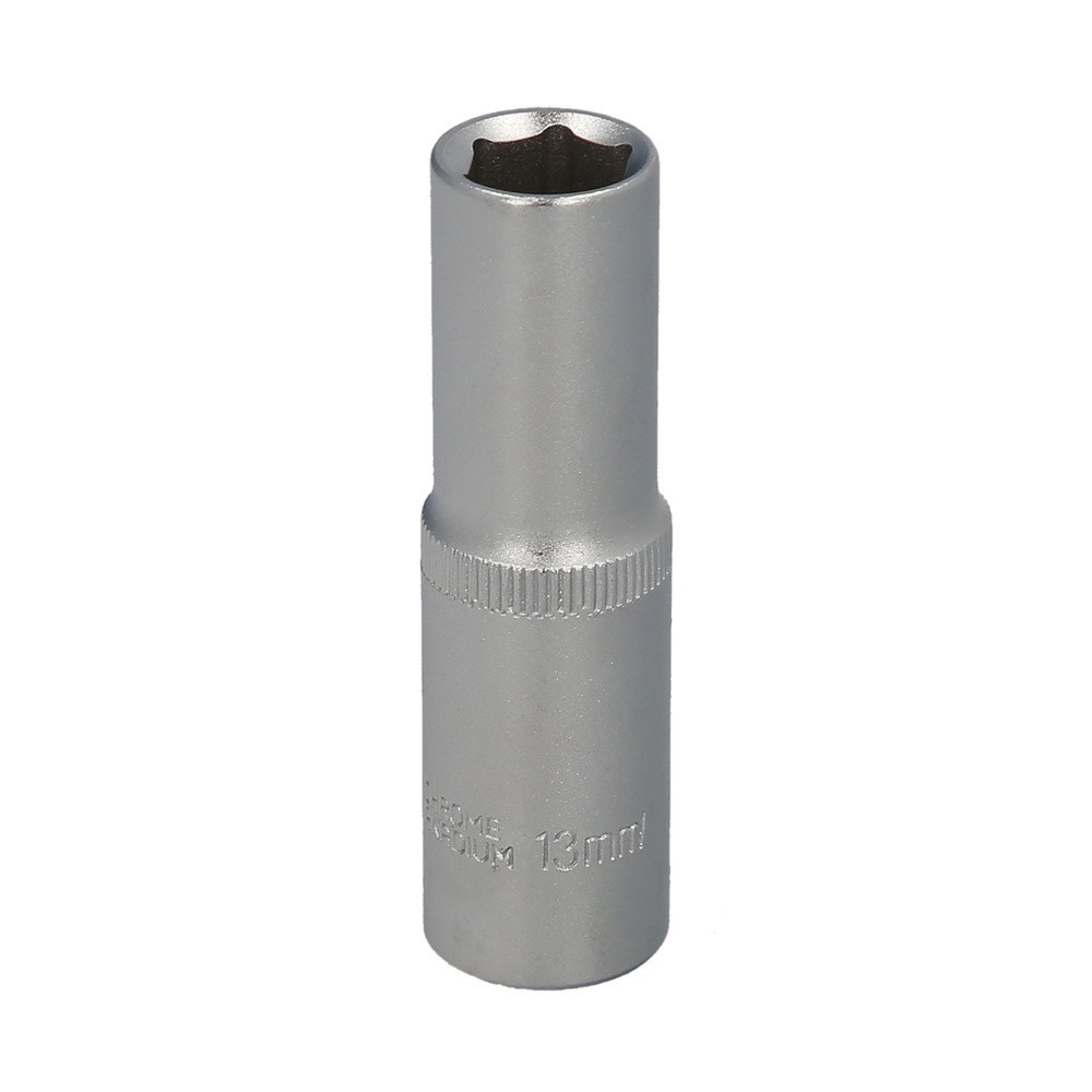 Llave Vaso 1/2" Hexagonal Larga 13 mm, Perfil de 6 caras, Acero Cromo Vanadio, Aristas Redondas al por Mayor | Almacén de Ferret