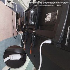 Prolongacion Tv - Video, 2 metros Toma 9,5 mm, Con Adaptador Macho Hembra