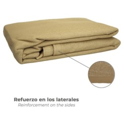 Toldo Vela Sombra Jardin Triangular Beige 5,0 x 5,0 metros,