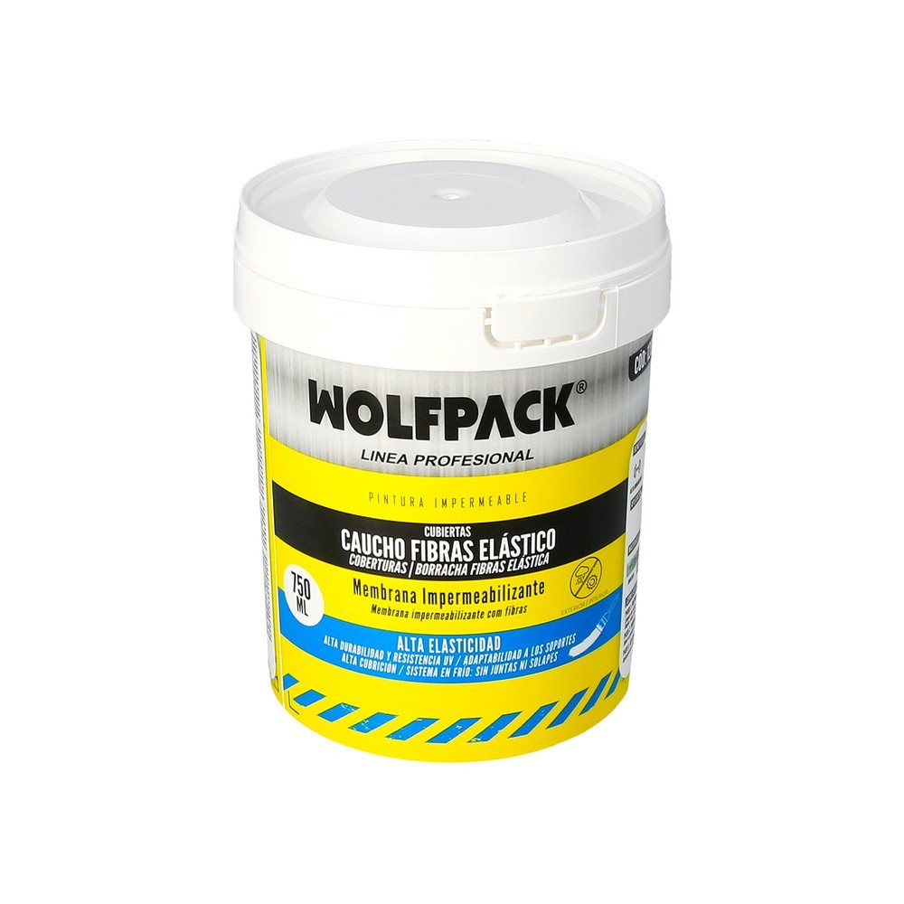 Pintura Impermeabilizante Con Fibras Para Exteriores / Interiores 750 ml, Color Blanco al por Mayor | Almacén de Ferretería