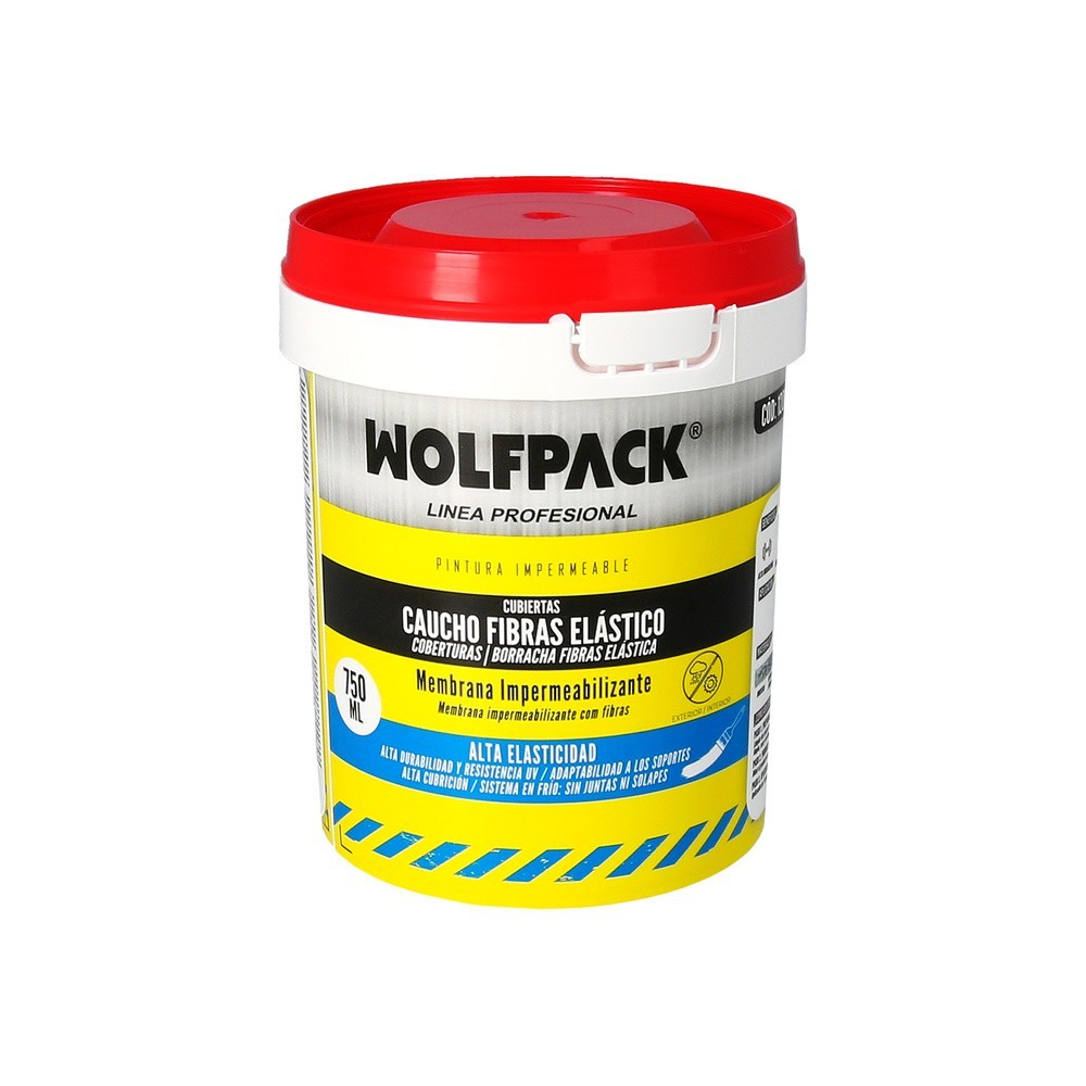 Pintura Impermeabilizante Con Fibras Para Exteriores / Interiores 750 ml, Color Rojo al por Mayor | Almacén de Ferretería