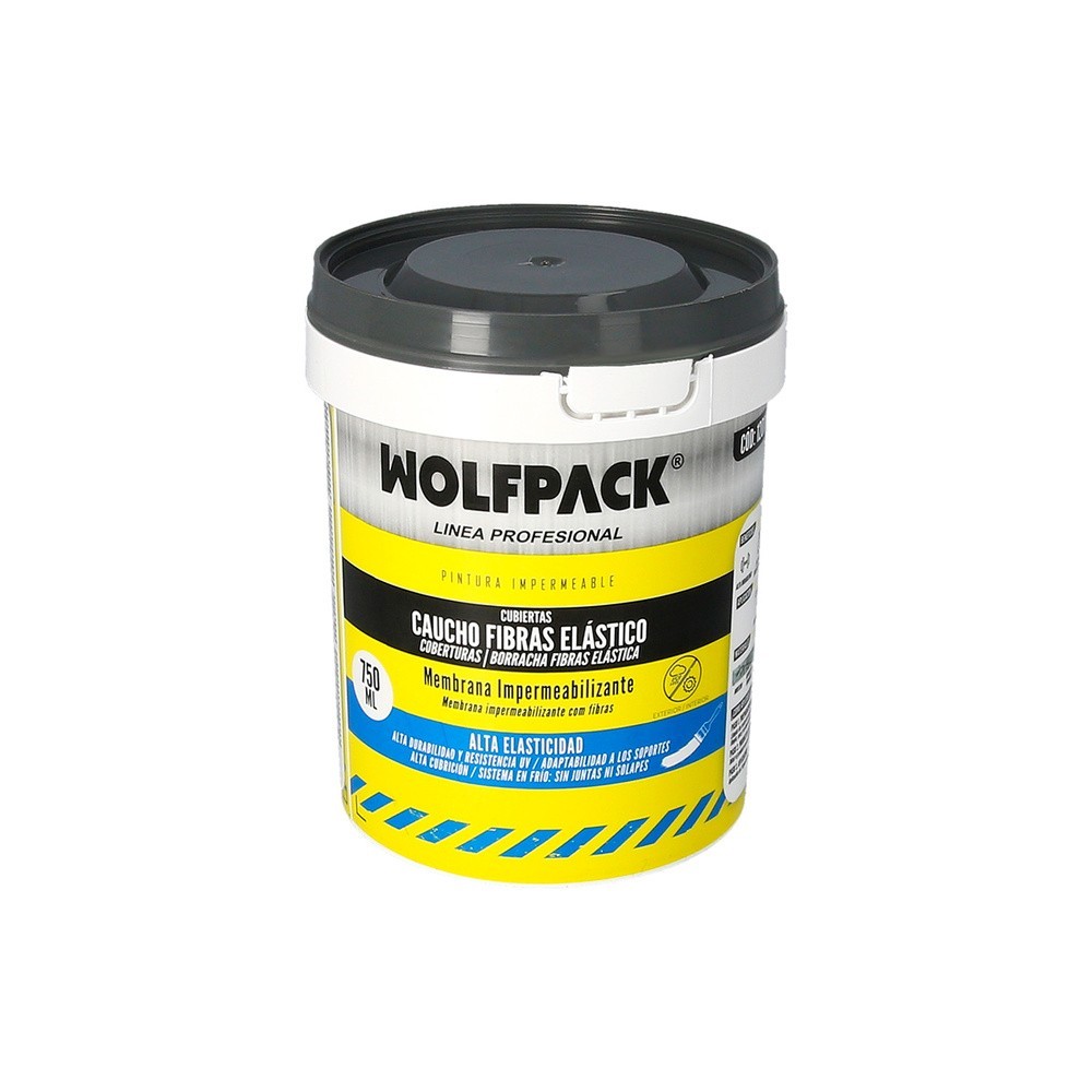 Pintura Impermeabilizante Con Fibras Para Exteriores / Interiores 750 ml, Color Gris al por Mayor | Almacén de Ferretería