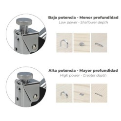 Grapadora Metal Regulable Nº3 4/14mm,