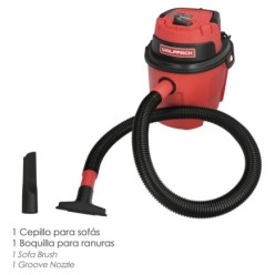 Aspirador Soplador Plástico Agua Y Polvo 10 Litros / 1000 Watt,