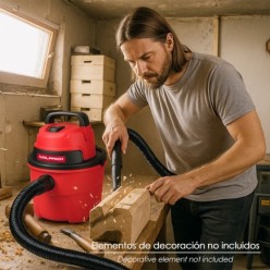 Aspirador Soplador Plástico Agua Y Polvo 10 Litros / 1000 Watt,