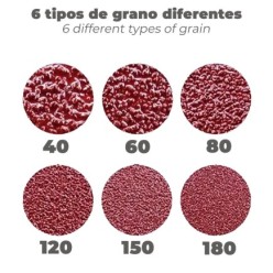 Lija Recambio Banda 100 x 690 mm, Grano 40 (6 Piezas)