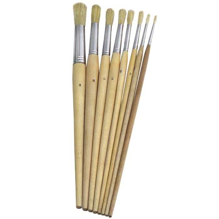 Pincel Brico Redondo Cerda Blanca Nº  1 al por Mayor | Almacén de Ferretería