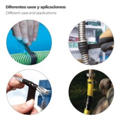 Cinta Reparacion Autosoldante Transparente 25 mm 2,5 metros,