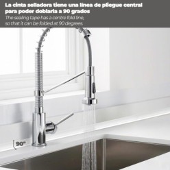 Cinta Adhesiva Sanitarios 38 mm, x 3,2 metros,