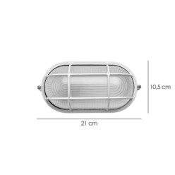 Plafon Industrial Oval Blanco,