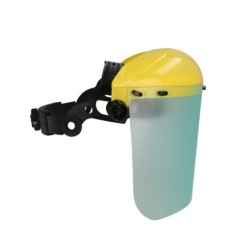 Protector Facial Con Arnes Ajustable Pantalla Policarbonato 390x200 mm, visera Seguridad, Anti Impactos, Casco Desbrozadora