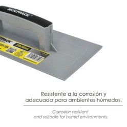 Talocha Plastico Lisa 330 x 140 mm, Gris,