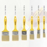 Paletina Profesional Cerda Blanca Ancho 50 mm, Cerdas Naturales Mango Plastico Ergonomico, Brocha Pintor, Pincel Pintura al por 