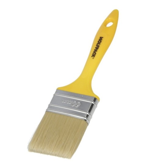 Paletina Profesional Cerda Blanca Ancho 60 mm, Cerdas Naturales Mango Plastico Ergonomico, Brocha Pintor, Pincel Pintura al por 