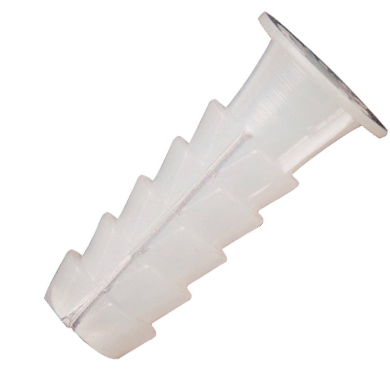 Taco Wolfpack Plastico Blanco    5 mm, (25 unidades)