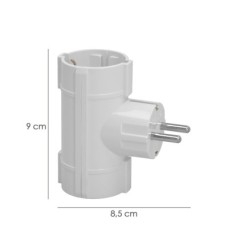 Adaptador Doble Schuko 16 A 250 V,