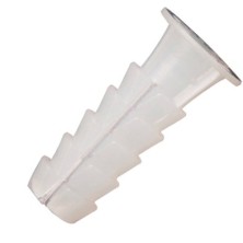 Taco Wolfpack Plástico Blanco    7 mm, (25 unidades)