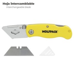 Cutter Plegable Hoja Trapezoidal 155 mm,