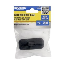 Interruptor 2A De Paso Negro,