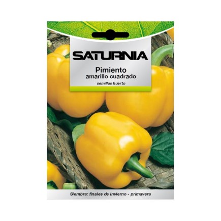 Semillas Pimiento Amarillo Cuadrado (1,5 gramos) Semillas Verduras, Horticultura, Horticola, Semillas Huerto,