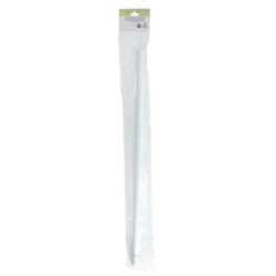 Barra Para  Cortina Ducha Extensible Aluminio Blanco 70 a 125 cm,