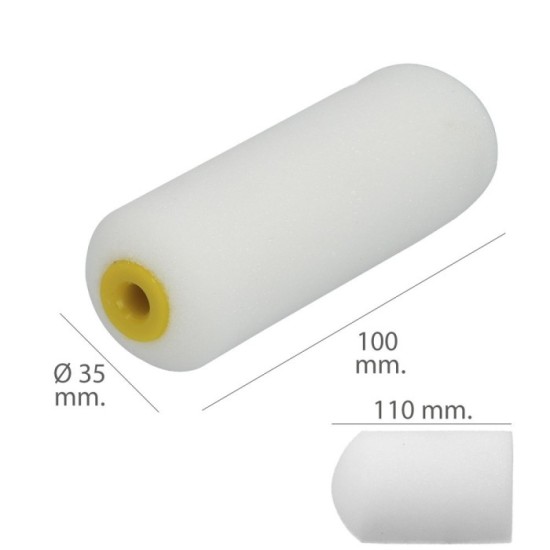Rodillo Espuma Recambio Para Esmalte Acrilico 100 mm,  Set 10 Rodillos, Rodillo Espuma, Rodillo Pintura Acrilica al por Mayor | 