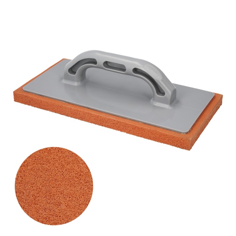 Talocha Espuma Naranja Mango De Fibra 14x28 cm, Acabado Fino