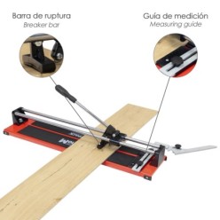 Corta Azulejos Profesional Base Acero 600 mm,