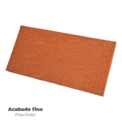 Talocha Espuma Naranja Mango De Fibra 14x28 cm, Acabado Fino