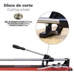 Corta Azulejos Profesional Base Acero 600 mm,