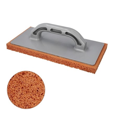 Talocha Espuma Naranja Mango De Fibra 14x28 cm, Acabado Grueso