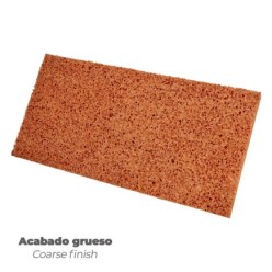 Talocha Espuma Naranja Mango De Fibra 14x28 cm, Acabado Grueso