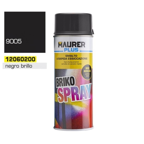 Spray Pintura Negro Brillo Profundo 400 ml, al por Mayor | Almacén de Ferretería