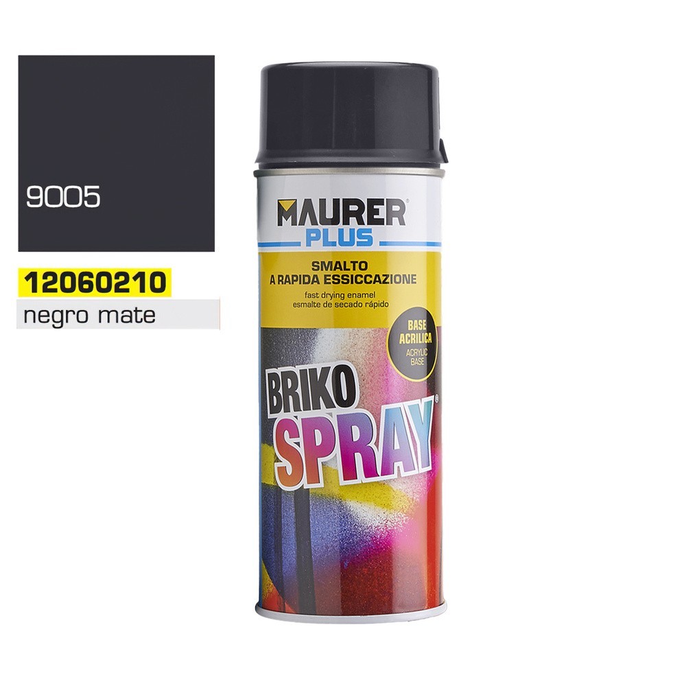 Spray Pintura Negro Mate Profundo 400 ml, al por Mayor | Almacén de Ferretería