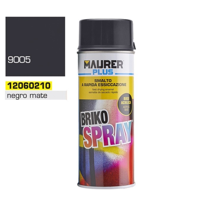 Spray Pintura Negro Mate Profundo 400 ml, al por Mayor | Almacén de Ferretería