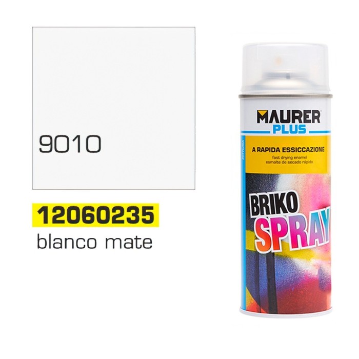Spray Pintura Blanco Mate 400 ml, al por Mayor | Almacén de Ferretería