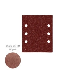 Lija Recambio Con Velcro 114x140 mm, Con Agujeros Grano  120 (10 Piezas)
