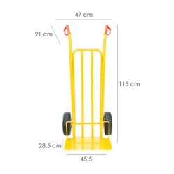 Carretilla Almacen / Sacos  Ruedas Neumaticas Llantas Plastico