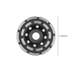 Disco Diamante Desbaste Ø 115 mm, Doble Corona Segmentado