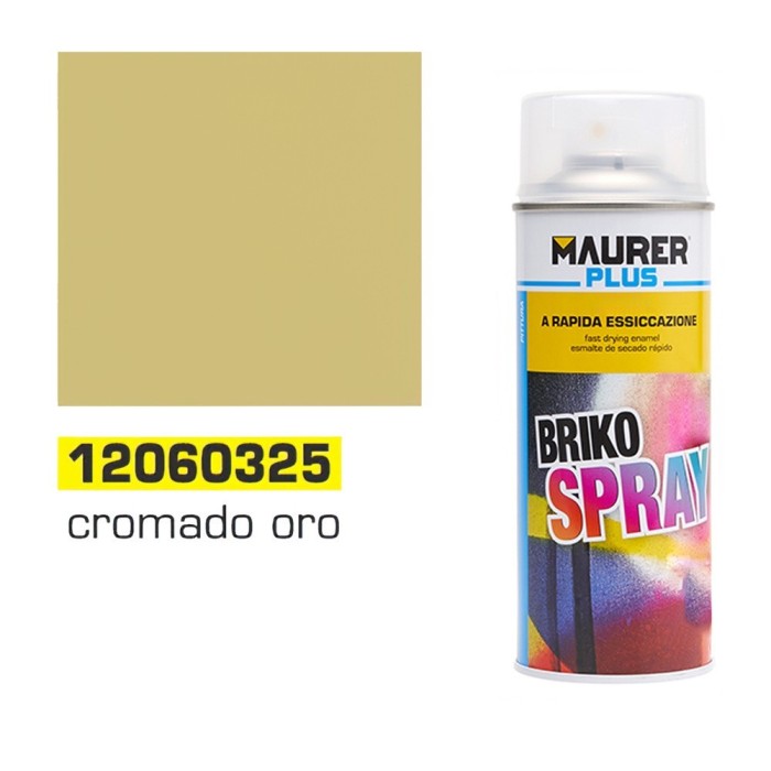 Spray Pintura Cromado Oro / Dorado 400 ml, al por Mayor | Almacén de Ferretería