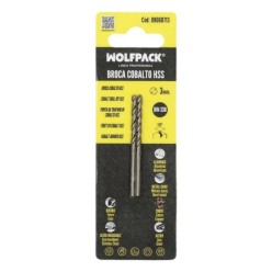 Broca Cobalto Hss Cilindrica 3,00 mm, Blister 2 Unidades,