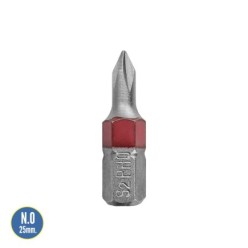 Puntas Largas Destornillador Phillips Nº 0 (2 Piezas), Acero S2 al Cromo Vanadio, Puntas Hexagonales, Destorpuntas,