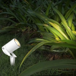 Foco Jardin Con Pincho Blanco GU10 IP65