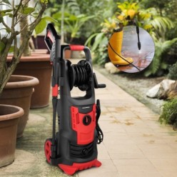 Hidrolimpiadora Alta Presión 180 Bares 2,400 Watt, Con Accesorios 390 Litros / Hora, Limpiadora de Agua Con Deposito Detergente